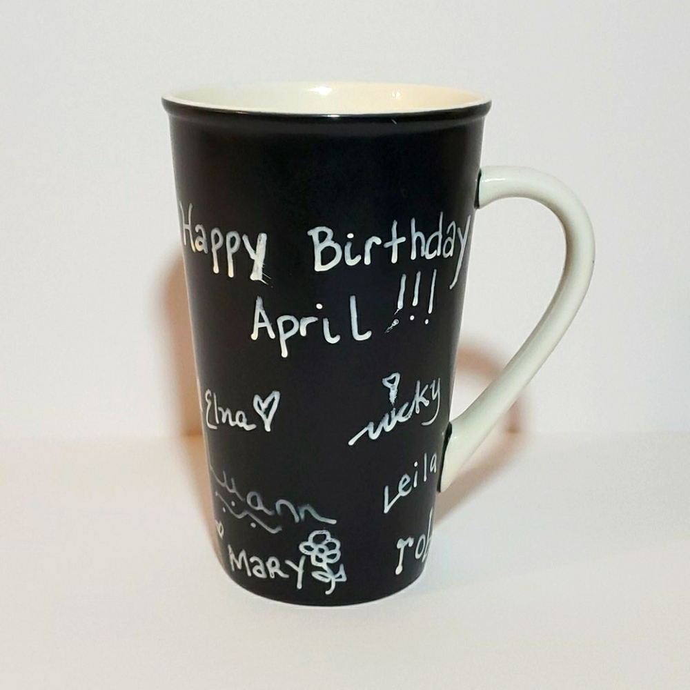 Starbucks chalk Birthday coffee mug